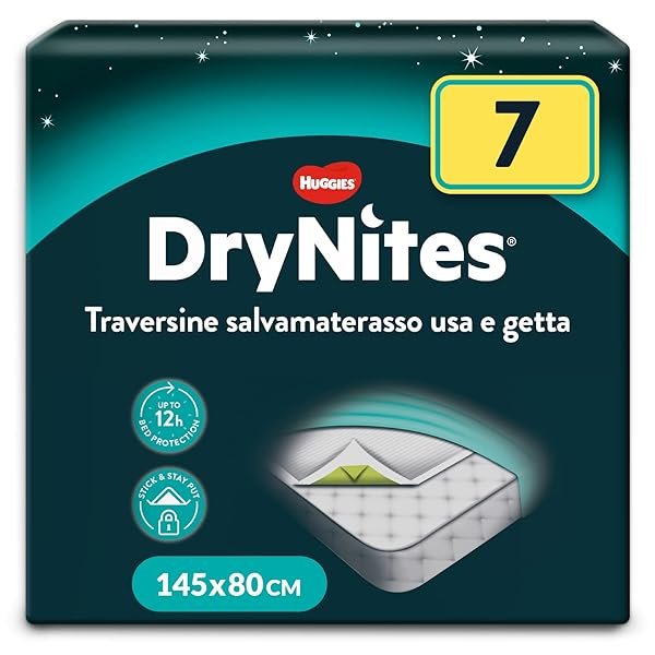 Huggies DryNites Matratzenschoner, Einweg, 7 Stück pro Paket