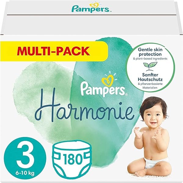 Pampers Baby Windeln Größe 3 (6-10 kg) Harmonie, 180 Stück, Alte Version