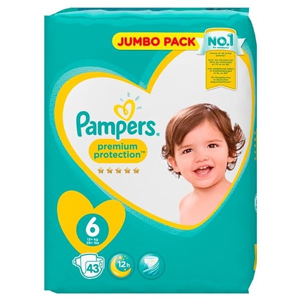 Pampers Premium Protection Grxf6xdfe 6 Extra Large 13+kg Jumbopack 43 Windeln