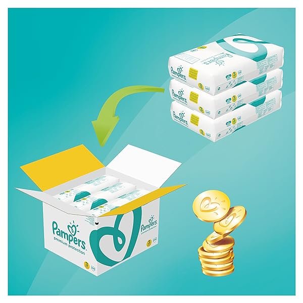 Pampers-Premium-Protection-Windeln-Grose-3-Midi-6-10-kg-MonatsBox-1er-Pack-1-x-204-Stuck-B01BYERDVO-2